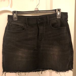Express Black Denim MINI Skirt